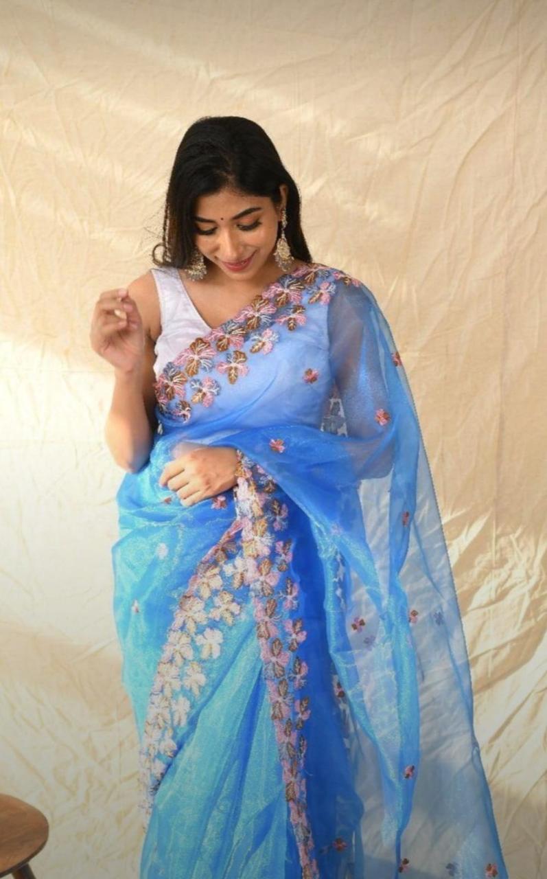 Organza Silk Saree OSS19