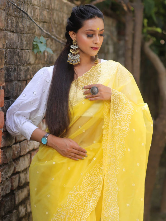 Organza Silk Saree OSS07