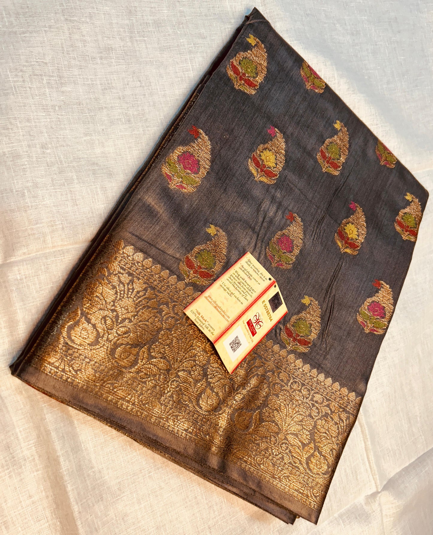 Pure Tussar Munga Banarasi Silk Saree TMS43