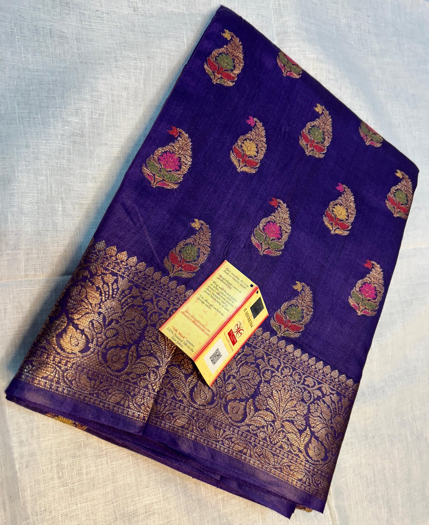 Pure Tussar Munga Banarasi Silk Saree TMS47