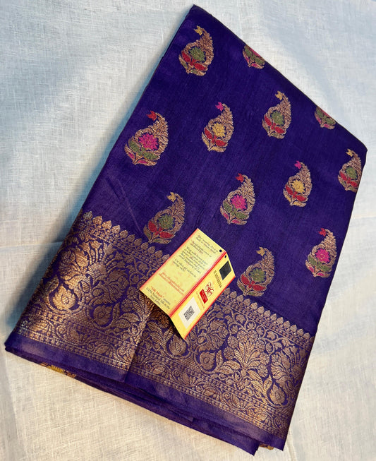 Pure Tussar Munga Banarasi Silk Saree TMS47