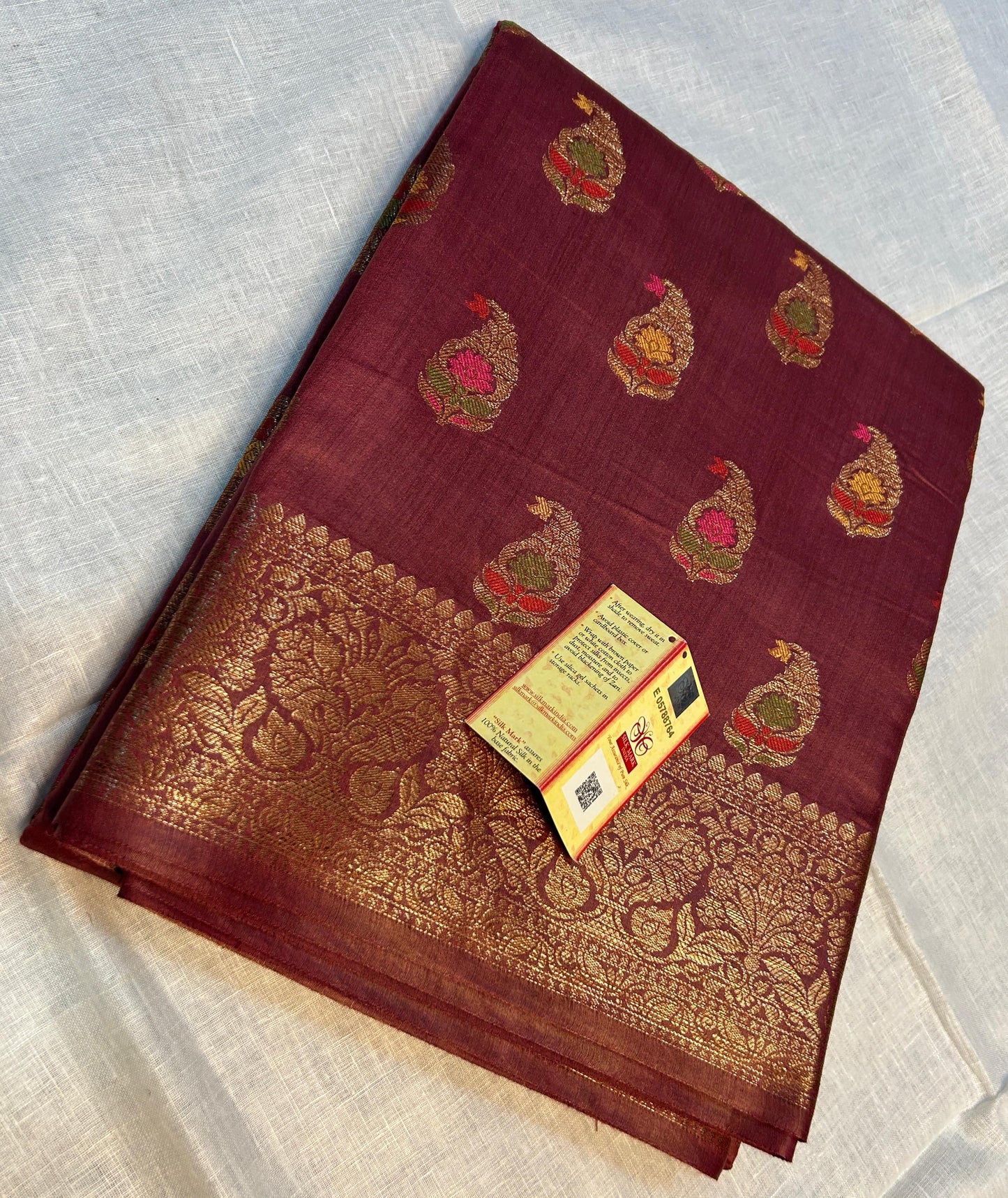 Pure Tussar Munga Banarasi Silk Saree TMS48